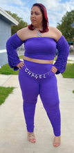 Load image into Gallery viewer, Runche Pant Set-Violet