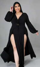 Load image into Gallery viewer, Maxine Maxi with splits-Black