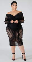 Load image into Gallery viewer, Black Peak-a-boo Dress