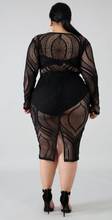 Load image into Gallery viewer, Black Peak-a-boo Dress