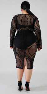 Black Peak-a-boo Dress