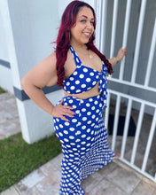 Load image into Gallery viewer, Mermaid polka dot skirt set